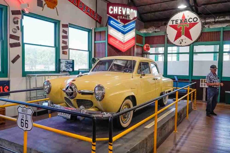 car at route 66 museum